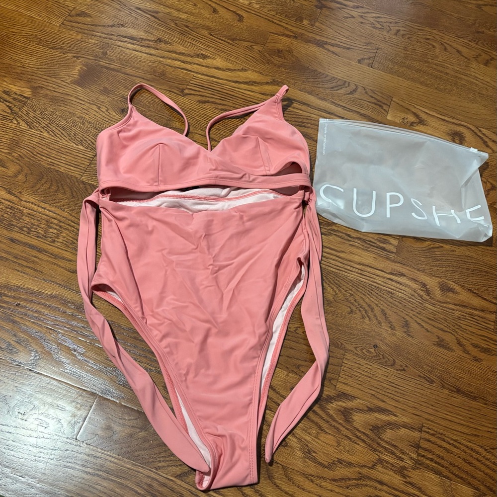 Cupshe Pink One-Piece Swimsuit